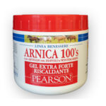Barattolo bianco tappo rosso Arnica 100's Pearson, Gel Extra Forte Riscaldante con artiglio del diavolo e wintergreen.