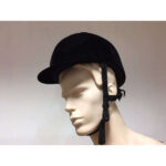 Casco cavallerizzo in velluto nero