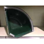 Mangiatoia angolare verde con bordo antispreco