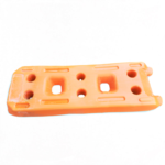 Plinto in calcestruzzo ricoperto in PVC colore arancio
