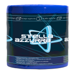 Bobina blu Stella Azzurra: logo a stella, testi spago agricolo in più lingue, 100% PP UV e pacco da due bobine.